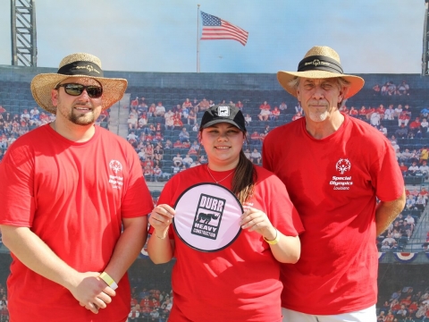 Durr employees posing at a Special Olympics event