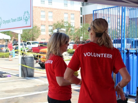 A photo of volunteers at Olympic Town USA