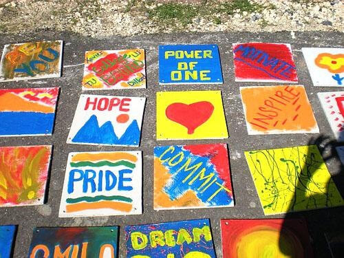 Community tiles for the playground