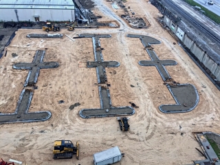 IMG_0172_edit a drone photo of the OPSO parking lot in construction
