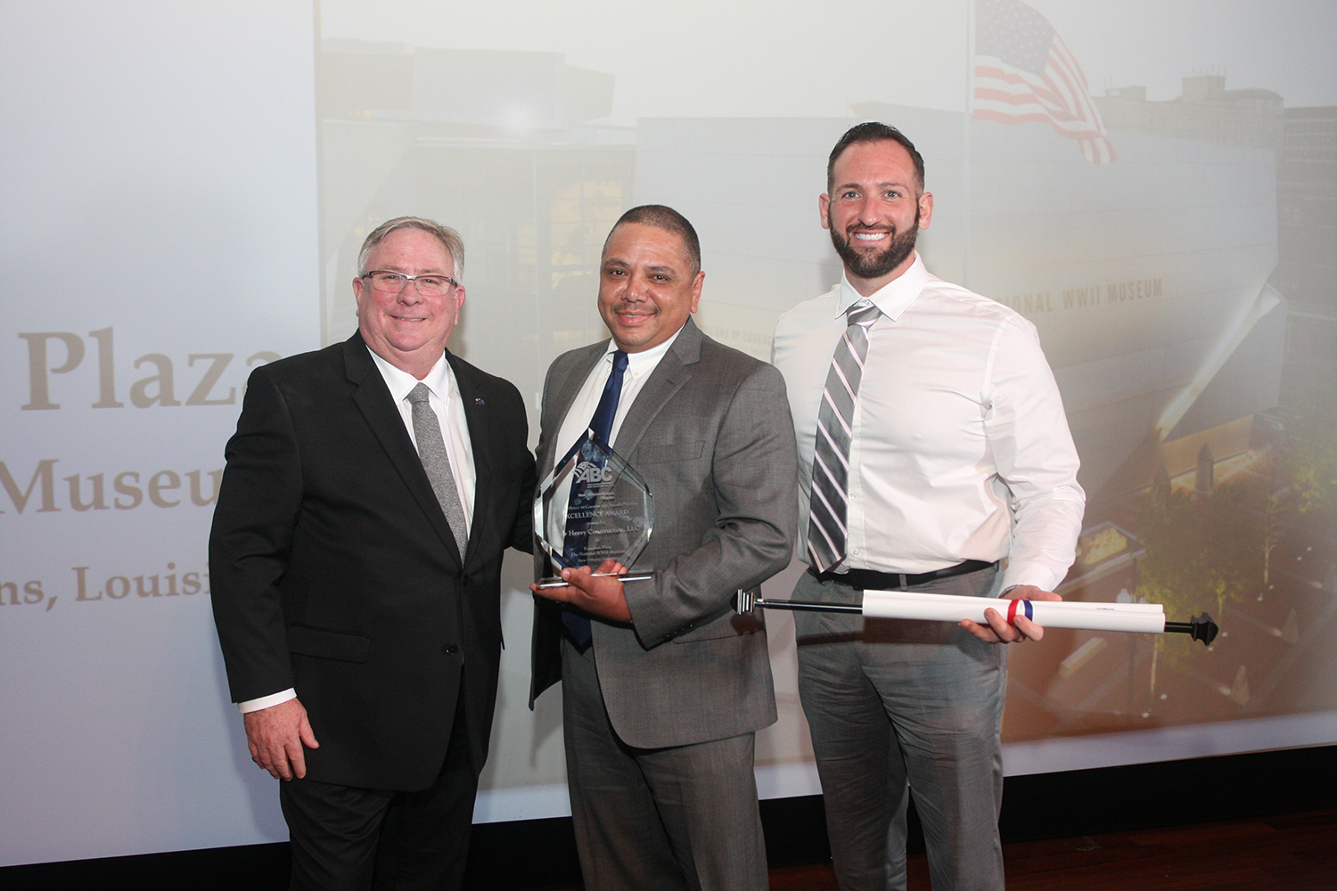 Norman Ortiz and Danny LaGrange accept an Eagle Award